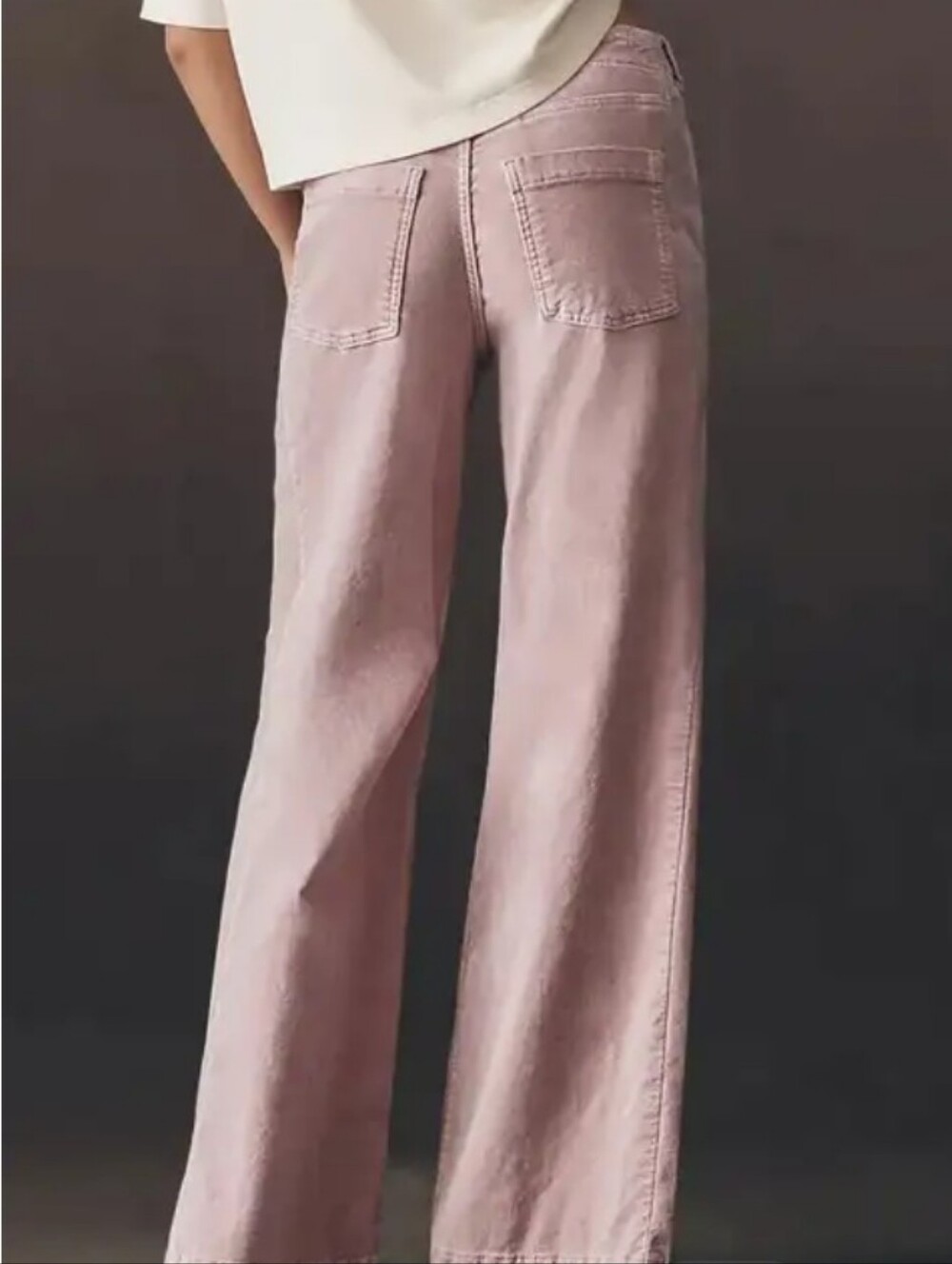Flamingals Solid High Rise Flare Bottom Pink Pants NWT Large - Picture 3 of 11